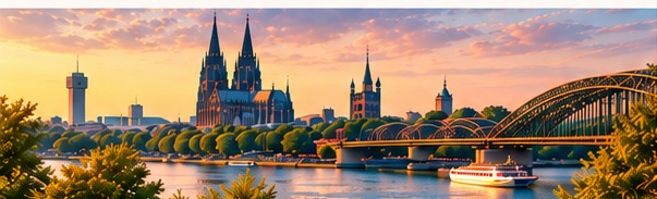 Kölner Dom, Rhein und Hohenzollernbrücke